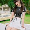 Traje de Baño Deportivo para Mujer Dividido de Dos Piezas Manga Corta Conservador Adelgazante Cubre Vientre Tallas Grandes Estudiante Moda Traje de Baño