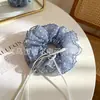 Al por mayor en stock scrunchie de gasa con lunares y cinta larga, coletero dulce de nicho, diadema, anillo para el pelo
