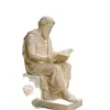 Figura de Erudito Europeo Escultura de Arenisca Paisaje de Jardín Muro Ingeniería Ecológica Arenisca Artificial Escultura de Figura Ecológica Decoración