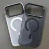Adecuado para funda de teléfono móvil Apple 17Promax, Nueva funda protectora magnética para iPhone, Funda simple tipo piel antica anti-caída
