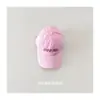 Gorras Infantiles Estilo Coreano Ins Bordado de Letras Gorra de Béisbol para Niños y Niñas Ala Suave Gorra Protectora para Primavera y Otoño