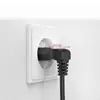 Cable de alimentación de dos polos, calibre europeo, conector acodado de 90 grados con interfaz de enchufe de cola de ocho C7, para lámpara de escritorio, audio, impresora