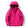 Pioneros del Montañismo Conjunto de Dos Piezas para Mujer 3 en 1 Resistente al Viento Impermeable Cálido para Exteriores Chaqueta de Corte Holgado para Hombre