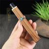 Sândalo violeta 10g ébano incrustado Bodhi tubo longo para incenso linha tubo de incenso mogno caixa de incenso barril de incenso