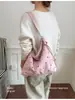 Bolso tote de ante con lunares de estilo coreano, bolso de hombro y cruzado de moda simple para mujer, nuevo 2026