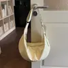 Bolsa de Dumpling Retro Grande Capacidade Estilo Coreano para Mulheres 2026 Nova Moda Transfronteiriça Bolsa de Ombro Casual para o Dia a Dia Bolsa de Axila