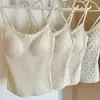 Outono e Inverno Algodão Escovado Desenho Animado Renda no Peito Camisola Roupa Externa Expande o Peito Faz a Cintura Parecer Mais Magra Colete Quente Roupa Íntima para Mulheres com Bojos Embutidos