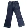 Promoção Especial de Liquidação, Esgotado, Sem Reposição. Calça Jeans Flare de Cintura Alta para Mulheres, Elástica e Versátil, Tamanho Petite, Calça Flare Reta Cropped