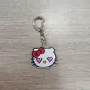 Transfronterizo Nuevo Creativo 2D de Alto Valor Dibujo Animado Lindo Llavero Transparente de Acrílico Accesorios para Mochila de Estudiante