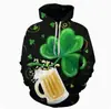 Festival Irlandés Nuevo Europeo y Americano Impresión Digital 3D Casual Sudadera Hombre San Patricio 2025 Primavera/Verano Top