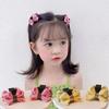 Pinza Pequeña de Pinza para Cabello de Princesa Infantil Doble Cara con Lazo Accesorios para el Cabello Adorno para la Cabeza de Niñas Pasador para el Cabello Pinza para Flequillo Infantil