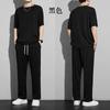 Ropa Deportiva Traje para Hombre Seda de Hielo Verano Nuevo Delgado Camiseta de Manga Corta Secado Rápido Pantalones Casuales Ropa de Media Manga