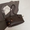 Bolsa de Trabalho Feminina 2024 Nova Outono e Inverno Moda Vintage Bolsa de Ombro Texturizada Casual Versátil Bolsa Tote