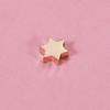 Cuentas de Acero Inoxidable Pulido Espejo Doble Cara 9*8mm Estrella de David Cuentas con Agujero Pequeño DIY Agujero de 1.8mm Accesorios para Joyería