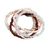 Pulseras apilables multicapa de cuentas coloridas vintage con un estilo dulce y genial, diseño único, accesorios de mano versátiles y elegantes