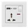 Interruptor conmutador Bo Wang S10 tipo 86 unipolar doble control proyecto de comercio exterior Sudeste Asiático África Medio Oriente exportación