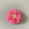 Nuevo Estilo K DIY Hecho a Mano Tul de Nieve con Flor de Núcleo Tocado Accesorios para el Cabello Accesorios para Zapatos y Sombreros Accesorios de Joyería Suministro Directo