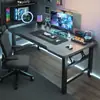 Escritorio de computadora plegable, mesa de escritorio para juegos en casa, escritorio de oficina reforzado, mesa de e-sports, escritorio simple para estudiar y escribir