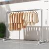 Varal de Tubo de Aço, Cabideiro, Varão para Secar Roupa, Varal de Chão Doméstico para Varanda, Quarto, Exterior, Pendurar Roupa, Tubo Simples para Secar Edredom