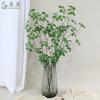 Folha de lótus artificial Guanyin, vime zen chinês, plantio verde, flor artificial, pacote de flores artificiais simples, decoração de flores secas para ambientes internos