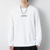 Playera pesada de 260g para hombre de manga larga de algodón Americana Oversize camiseta interior ropa de otoño playera gruesa