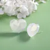 Aretes de Resina con Brillo de Gelatina de Árbol de Corazón Accesorios de Aretes Acrílicos de Color Sólido Fresco con Corazón de Durazno Accesorios Simples con Forma de Corazón Juveniles