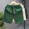 Pantalones Cortos Casuales de Lujo Ligero para Hombre Pantalones de Verano a la Moda Versátiles Pantalones de Cinco Puntos Pantalones Rectos Grandes de Playa para Hombre