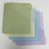 Páginas Divisórias A4 com Três Furos Transfronteiriças, Pastas de Armazenamento para Estudo e Escritório em Polipropileno Espessado com Cinco Cores Inclinadas de Bolso Duplo, Personalizáveis