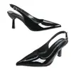 Sandalias Europeas y Americanas de Comercio Exterior Transfronterizo con Punta para Mujer 2026 Nueva Moda Cómodas Versátiles Sandalias de Tacón Alto Cerradas Zapatos de Mujer