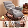 Mecedora sofá individual mecedora sillón reclinable para adultos silla de ocio para balcón lujo ligero despreocupado sofá para persona perezosa silla sofá se puede dormir