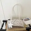 2026 Novo Estilo Coreano Axila Feminina Bordado de Estrela e Letra Moda Retrô Nicho Feminino Bolsa de Ombro Único