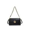 Bolso Cruzado de Cadena de Alta Gama, Elegante, Retro, Pequeño, Moderno, Versátil Bolso Cruzado Cuadrado, Bolso de Hombro Exquisito y Sencillo