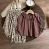 Camiseta de Manga Corta para Niña Verano Nuevo Estilo Moda Estilo Bosque Ropa de Verano para Niños Tops de Bebé Estilo Verano