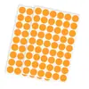 A5 Pegamento Fuerte Blancas Hechas a Mano Vinilo Clasificación Almacenamiento Etiquetas Redondas de Puntos Coloridas Impermeables Etiquetas de PVC