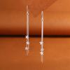 Aretes de Estrella de Plata Esterlina S925 Aretes Largos con Borla para Mujer Lujo Accesible Moda de Alta Gama Elegantes Versátiles Aretes Simples