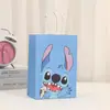 Nueva Bolsa de Papel Kraft Creativa Linda con Estampado de Stitch Bolsa para Empaque de Dulces de Fiesta Venta al por Mayor Bolsa de Regalo de Souvenir
