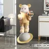 Alemán 2026 Nuevo Modelo Fabricante Oso Grande Violento Adornos para Sala de Estar Mueble de TV de Pie Junto a la Mesa de Café Accesorios para el Hogar