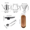 Copo com Filtro para Café Coado à Mão Filtro de Vidro Copo Filtro Doméstico V60 Filtro de Papel para Café Americano Conjunto de Utensílios