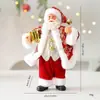 Muñeco de Santa Claus Nuevo Transfronterizo Juguete Adornos Decoraciones Navideñas Decoraciones para Ventanas Árbol de Navidad Pequeños Adornos Colgantes