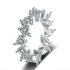 Anillo redondo personalizado coreano transfronterizo con forma de corazón hexagonal para mujer, anillo de mujer, joyería de supermercado de estilo coreano.
