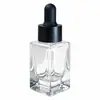 Botella gotero cuadrada de aceite esencial de 10 ml 15 ml para rojo de internet, botella a presión para perfume, esmalte de uñas al por mayor, imprimible