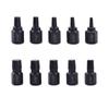 Juego de 10 Extractores de Tornillos y Tuercas, Extractores de Tornillos Dañados, Herramientas para Remover Tornillos con Cabeza Rota, Herramientas para Remover Tornillos Hexagonales