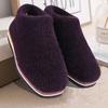 Zapatillas de algodón con tacón de bolsa para invierno, tejidas para hombre y mujer, para el hogar, para interiores, cálidas, con suela gruesa, antideslizantes, con diseño de luna y pelo de pareja.