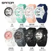 Sanda Moda Estilo Coreano Moderno Reloj de Cuarzo Estudiante Sencillo Nicho Manecillas Reloj de Cuarzo Deportivo Resistente al Agua Reloj de Cuarzo