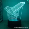 Luz de noche 3D transfronteriza nueva serie de coche deportivo, avión, motocicleta, control remoto táctil USB, lámpara de mesita de noche de regalo creativo