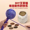 Martelo de Artemísia de Seda DIY Martelo de Artemísia Feito à Mão Martelo de Batida para Saúde Bastão de Massagem Meridianos Martelo de Moxabustão Martelo de Saúde Martelo de Batida nas Costas