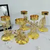 Portavelas de Sudeste Asiático Transfronterizo Primavera Navidad Mariposa Flor Pájaro Decoración del Hogar Hierro Metal Portavelas Adorno