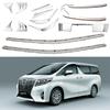 Adecuado para Toyota Alphard30 serie 15-18, faro antiniebla delantero, umbral de puerta, ceja y otra decoración exterior