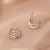 Pendientes de Aro Grandes, Varios Estilos Recomendados, Sensación de Lujo Ligero de Gama Alta, Nuevos Pendientes de Cobre para Mujer, Joyería Vintage, Transfronterizos Europeos y Americanos