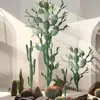 Cactus Simulado Planta Tropical del Desierto De Pie Cactus Falso Grande Columna Planta Verde Decoración de Ventana de Tienda de Ropa